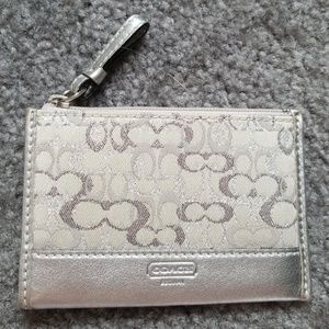 Coach signature mini skinny card case